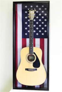 Fender Acoustic Guitar Display Case US FLAG BACKGROUND  