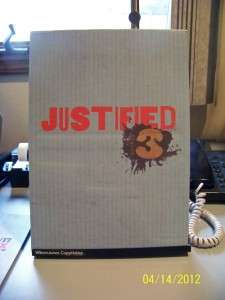 Justified Season 3 Press Kit w/Book & 4 DVDs   VERY RARE  