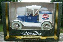 ERTL COLLECTIBLES 1918 FORD RUNABOUT IGA DIE CAST BANK  