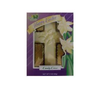 Happy Easter Candy Cross Chocolate 2 Oz  Grocery & Gourmet 