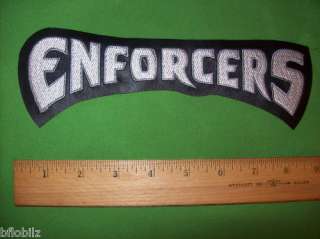 CHICAGO ENFORCERS XFL Defunct 9 Leather Sew Logo Patch  