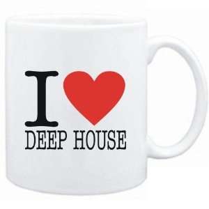  Mug White  I LOVE Deep House  Music