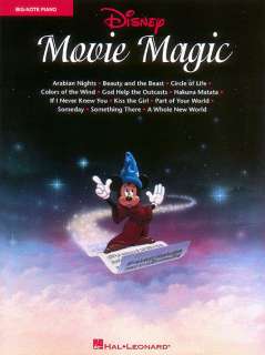 Disney Movie Magic Big Note Easy Piano Sheet Music Book  
