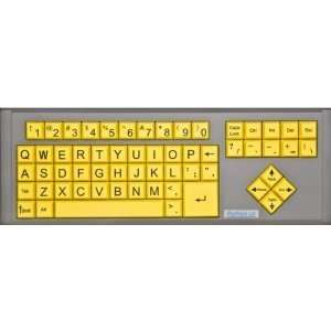 Big Keys LX   Yellow / QWERTY Keyboard   Large Print Computer Keyboard 