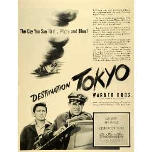  1944 Ad Submarine War Film Destination Tokyo Warner Bros 