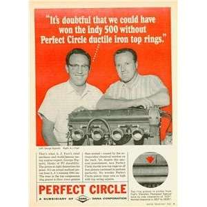   Advertisement Perfect Circle Rings Racer A J Foyt 