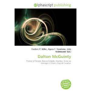  Dalton McGuinty (9786134187596) Books