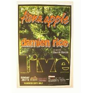  Fiona Apple & Damien Rice Handbill Live Concert Poster 