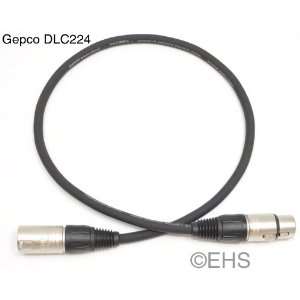  Gepco DLC224  2 pair   DMX 5 Pin Lighting Control Cable 25 
