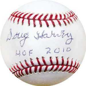 Doug Harvey HOF 2010 Autographed Baseball Sports 