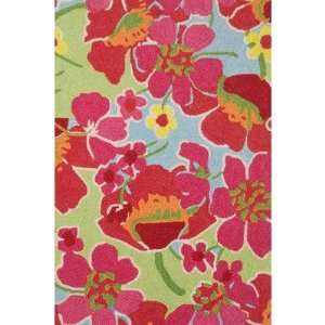 Dash and Albert Rugs Hooked Power Poppies Wool Micro Contemporary Rug