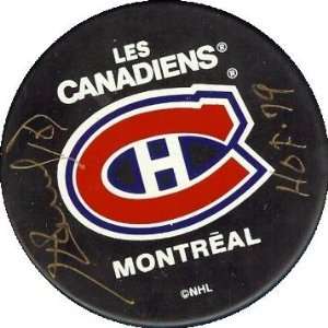 Henri Richard autographed Hockey Puck (Montreal Canadiens)  