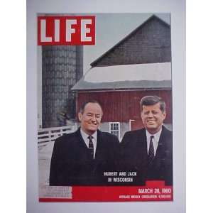  John F. Kennedy & Hubert Humphrey March 28 1960 Life 