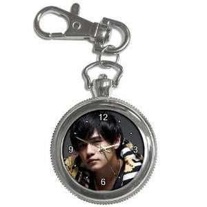  Chinese Pop Star Cute Jay Chou Collectible Silver Keychain 