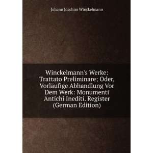   (German Edition) (9785874194840) Johann Joachim Winckelmann Books