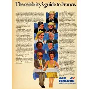  1976 Ad Air France Airlines Peter Duchin John Lindsay Andy 