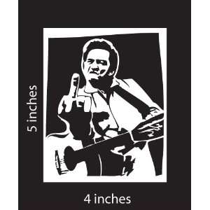 Johnny Cash Folsom Prison Sticker Cut Vinyl Decal White