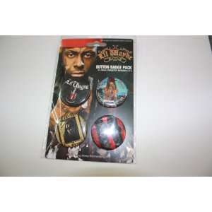 Lil Wayne Button Badge Pack   4 Ct