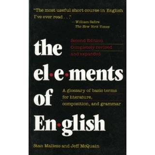 Elements of English A Glossary of Basic Terms for Literature 
