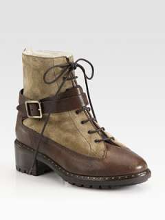 UGG Collection   Sassari Leather & Suede Combat Boots    
