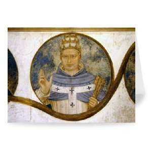  Pope Innocent V (fresco) by Fra Angelico   Greeting Card (Pack of 2 