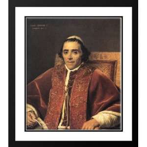   Framed and Double Matted Portrait of Pope Pius VII
