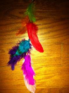 KIDS FEATHER HAIR EXTENSION BRIGHT COLORS CLIP Easy on/off Removable 