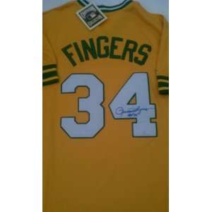 Rollie Fingers Signed Oakland Athletics Authentic Jersey