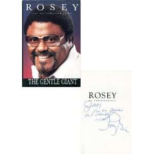  Rosey Grier Autographed The Gentle Giant Book: Sports 