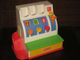 Fisher Price 1994 PLAY CASH REGISTER & COINS Older 1990s Style  