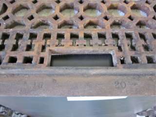   Antique Large Cast Iron Floor Register Cold Air Heat Furnace Grate
