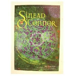  Sinead OConnor Poster Oconnor O Connor The Warfield 