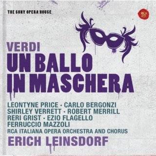 Verdi: Un ballo in maschera   The Sony Opera House Audio CD ~ Erich 