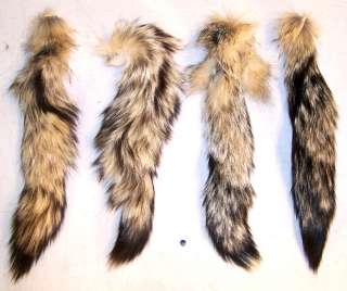   KIT FOX TAIL animal tails foxes fur pelt new natural furs bushy tassel