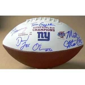  New York Giants Autographed Football   Autographed 
