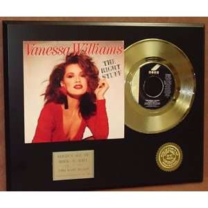 VANESSA WILLIAMS 24 kt GOLD 45 RECORD PICTURE SLEEVE LIMITED EDITION 