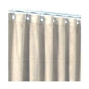  Naples Suede Fabric Shower Curtain Grommet Ivory