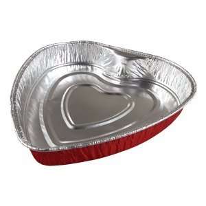  Heart Shaped Foil Bake Pan 10 / Pack