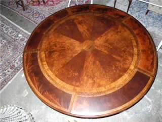 Round Perimeter Leaf Dining Table 80 New Retails $6K  
