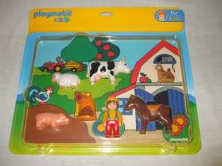 Playmobil 6746 1,2,3, Preschool Farm House Puzzle NEW MIP Ages 1 1/2 