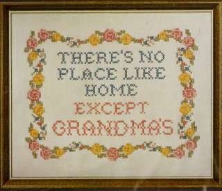 Vintage Grandmas House Sampler Cross Stitch Kit  
