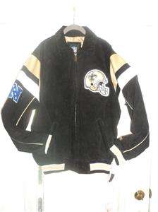 Saints NFL Suede Varsity Jacket by GIII NWT SMALL FREE USA PRIORITY 