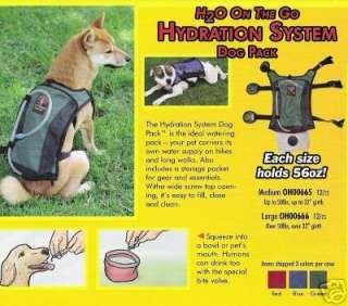 The Hydration System Dog Pack™ is the ideal watering pack   your pet 