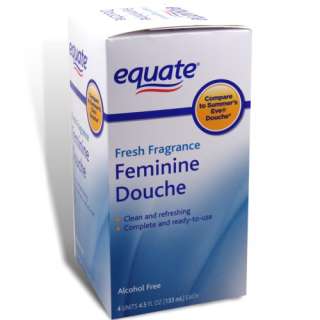 Equate, Feminine Douche, Fresh Fragrance 4 Units 4.5 oz  