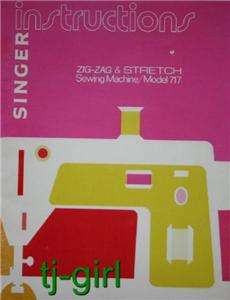 Singer 717 Zig Zag Sewing Machine Manual On CD  