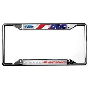  Flag / Ford Racing License Plate Frame Automotive