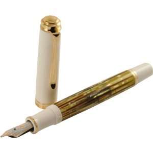   M600 White Extra Fine Tortoiseshell Fountain Pen