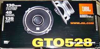 JBL GTO528 CAR AUDIO/STEREO 5.25 135 w SPEAKERS +free 0500369302772 