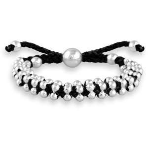   Beads with Adjustable Black Cord Friendship Bracelet Jewelry