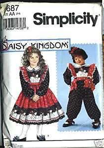 Daisy Kingdom Dress Pinafore Jumpsuit Tabard Ptrn 2 4  